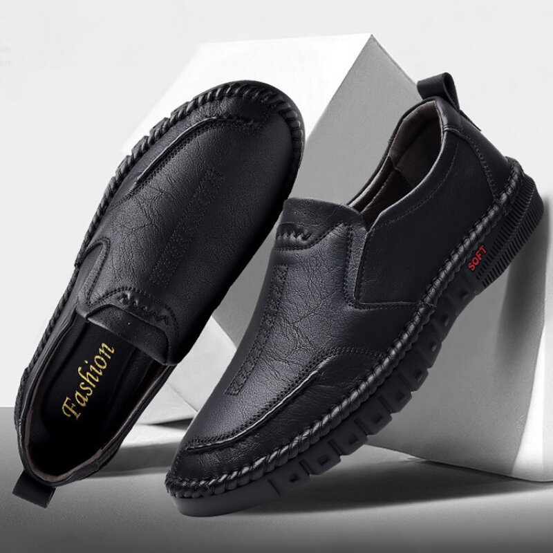2023 Business Leather Shoes Moccasin Shoes Breathable Men's Casual Loafers Comfortable Shoes for Men Summer Men's Sneakers