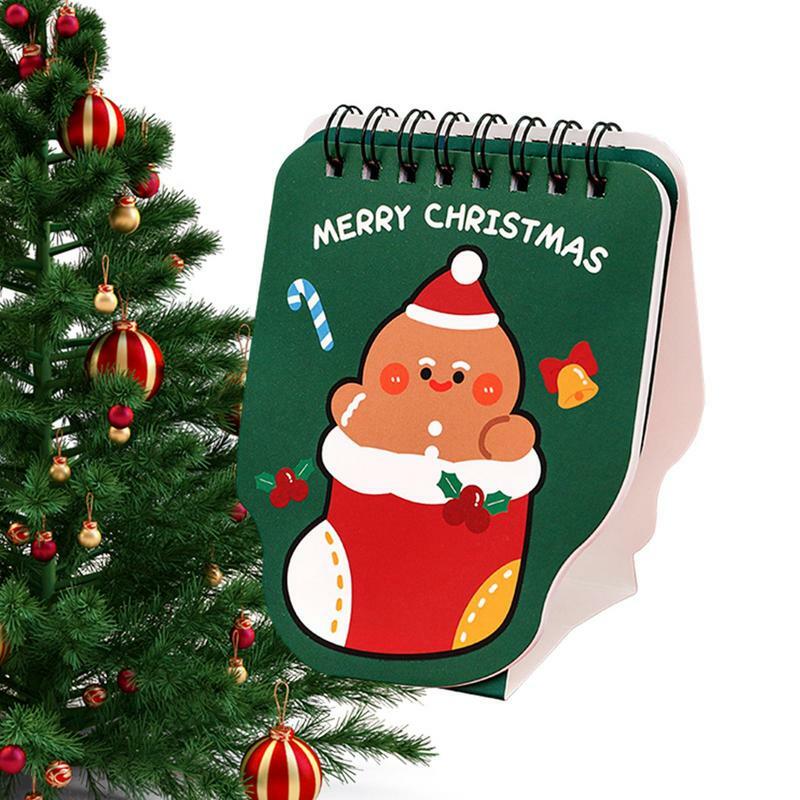 Рождественские календари, маленький календарь, планировщик, настольный гибкий календарь, многофункциональный настольный календарь, календарь для дома