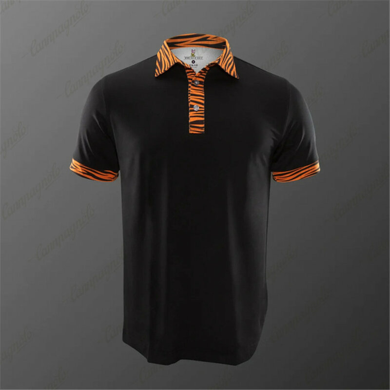 Rolo Golf Shirts Men T shirt Sportswear Summer Short Sleeve Tops Quick  Dry Breathable Jersey Polo shirts mtb