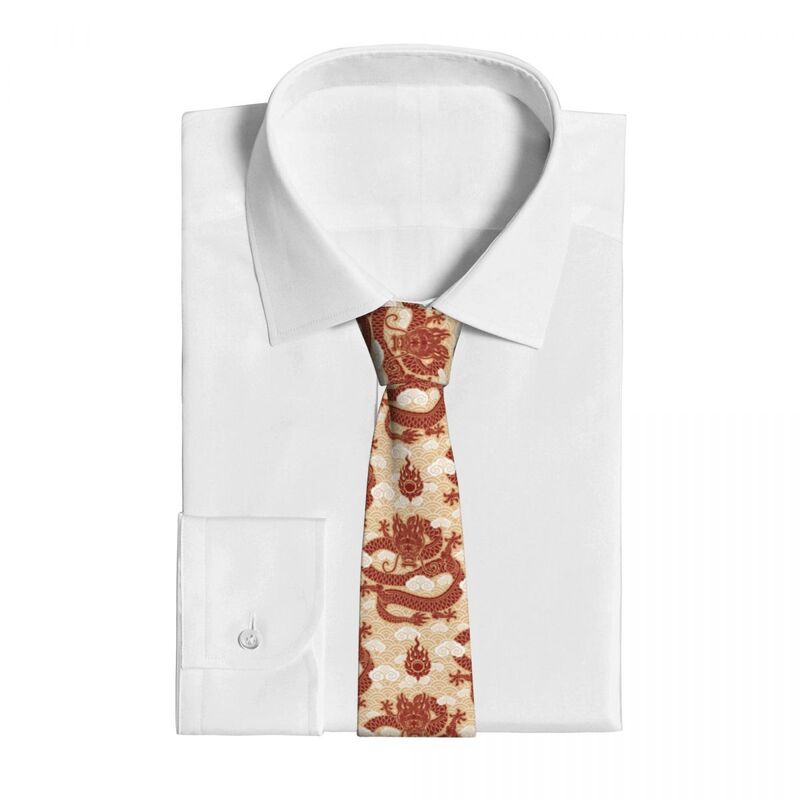 Cool Tie China Chinese Dragon Cool Ties Hip-Hop Street Cravat Business Necktie 8cm Wide