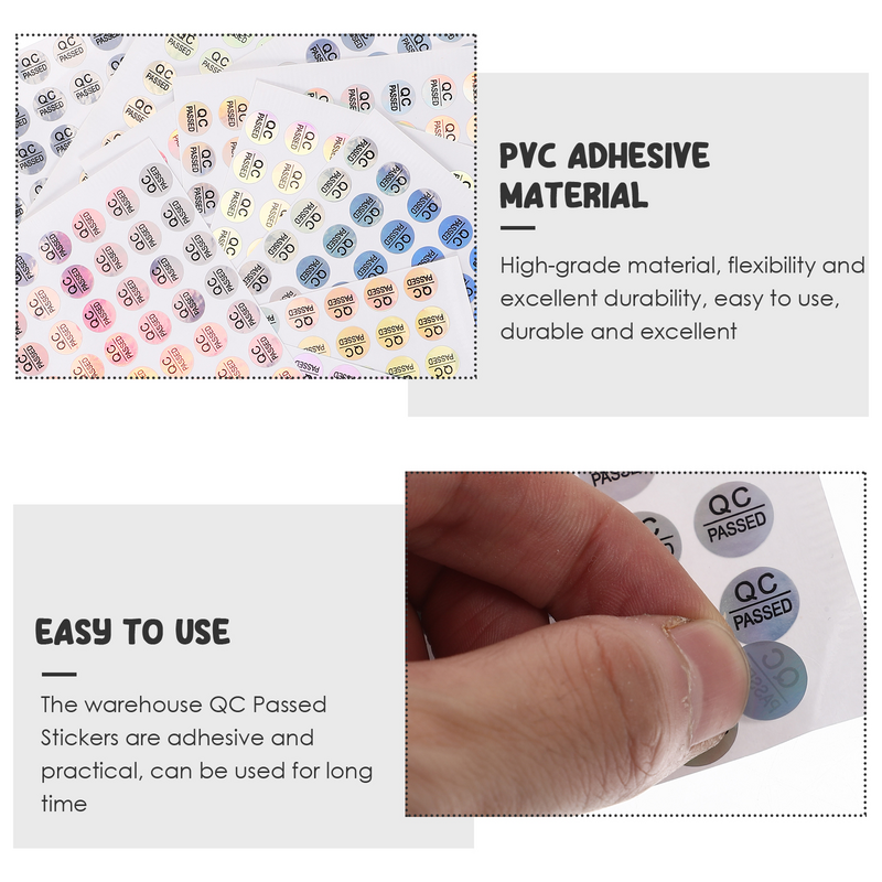 800 Stuks Multifunctionele Magazijnlabels Doorgegeven Stickers Qc Doorgegeven Labels Qc Test Tags Stickers