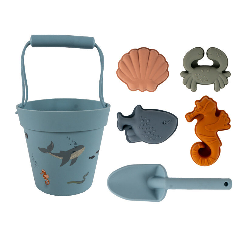 Letnie zabawki dla dzieci z uroczą Model zwierzęcia w nadmorskim zabawki na plażę gumowa foremka do piasku wydmowego zestawy narzędzi wanienka do kąpieli zabawka zabawka do pływania dla dzieci