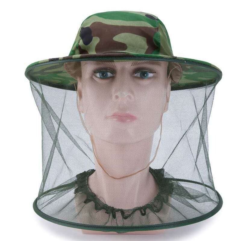 Bee Keeping Hat Protective Apicultura, Anti Mosquito e Mosquito Net, Tampão de sol de pesca ao ar livre, Insect Mesh Hat