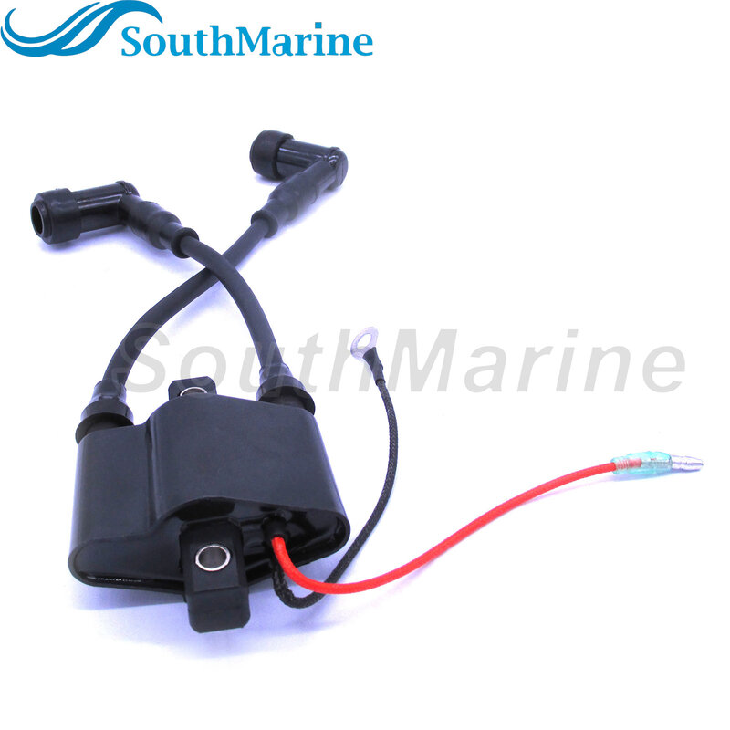 Boat Motor 5041297 Ignition Coil W/Resistance Cap for Evinrude Johnson OMC Outboard Engine 4-Stroke 9.8HP