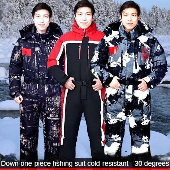 Veste de ski en coton pour l'extérieur, combinaison de pêche à froid, combinaison de pêche sur glace, combinaison de pêche d'hiver, vestes de moto