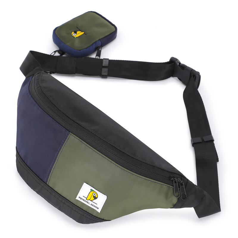 Waist Bags Unisex Oxford Shoulder Crossbody Chest Bags Women Man Messenger Belt Bags Small Handbag For Travel Sports Running