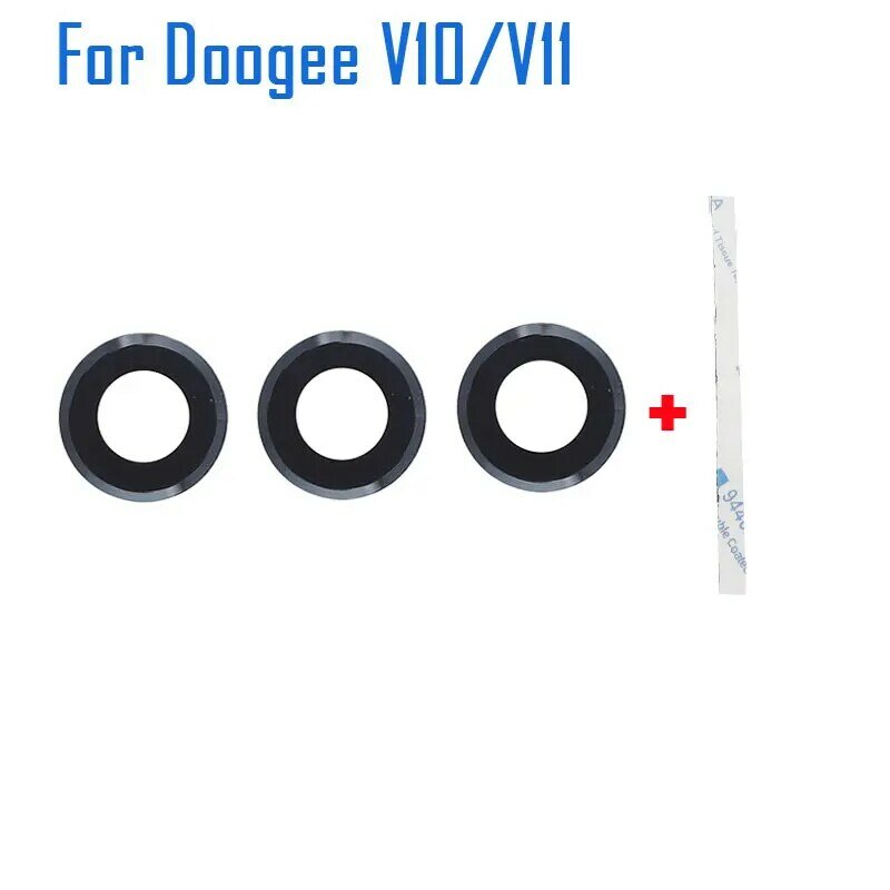 Doogee V10 V11ฝาหลังมือถือเลนส์กล้องถ่ายรูปหลังกระจกเลนส์กล้องถ่ายรูปสำหรับสมาร์ทโฟน V11 Doogee ของแท้ใหม่