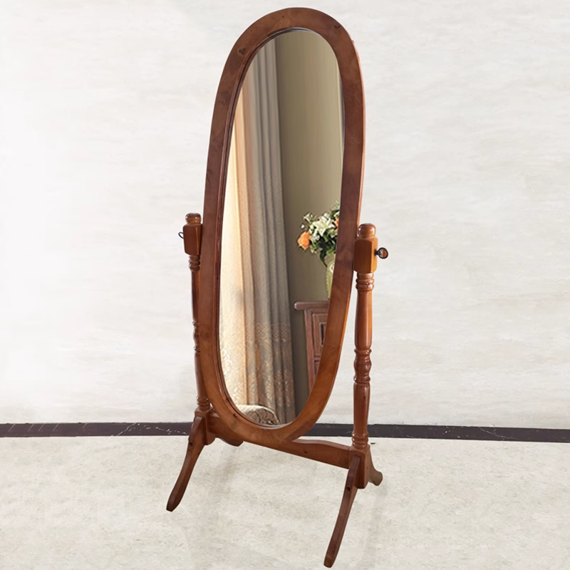 Espelho de corpo inteiro vintage para meninas, espelho estético francês, espelho extragrande para decoração de sala, qualidade