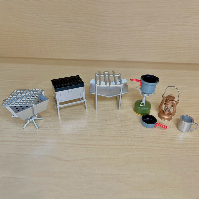 Капсульная игрушка «гасяпон» J.DREAM, мини-оборудование для кемпинга на открытом воздухе, реквизит, горелка для барбекю, освещение для кемпинга, миниатюрная модель для сцены, подарки для детей