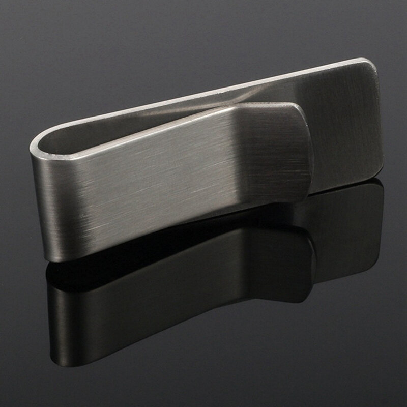 High Quality 1PC Stainless Steel Metal Gold Silver Money Clip Dollar Money Holder Bill Clamp Cash Clip Clamp Credit Card