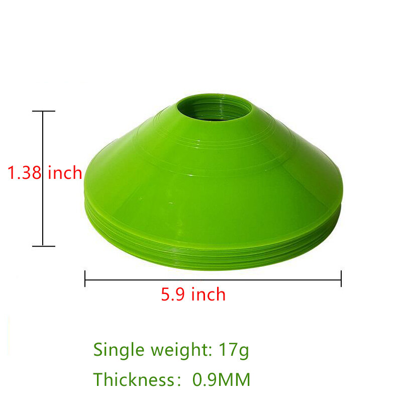 10pcs Soccer Cones Set Football Training Equipment for Kid Pro Disc Cones Agility Exercise Obstacles Avoiding Sports Accessories