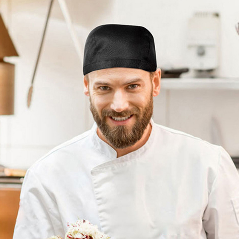 Sombrero de Chef para hombre y mujer, gorra de algodón ajustable, uniforme de cocina para restaurante