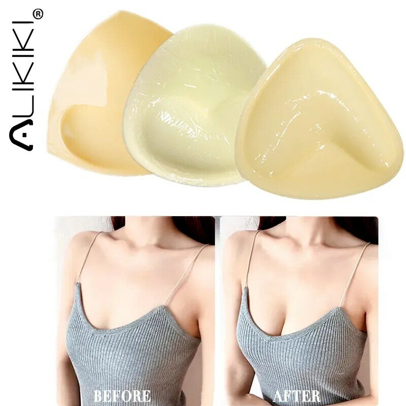 Double Sided Adhesive Sticky Bra Inserts Push Up Thick Sponge Breast Lift Pads Swimsuit Bikini Cup Enhancer