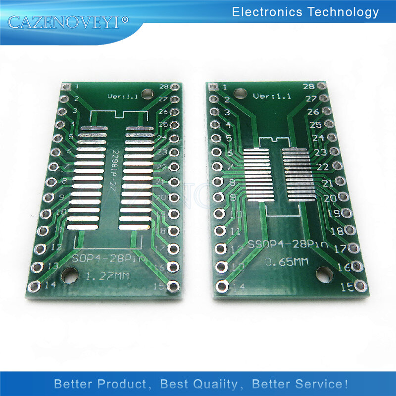 5pcs/lot TSSOP28 SSOP28 SOP28 to DIP28 Transfer Board DIP Pin Board Pitch Adapter In Stock