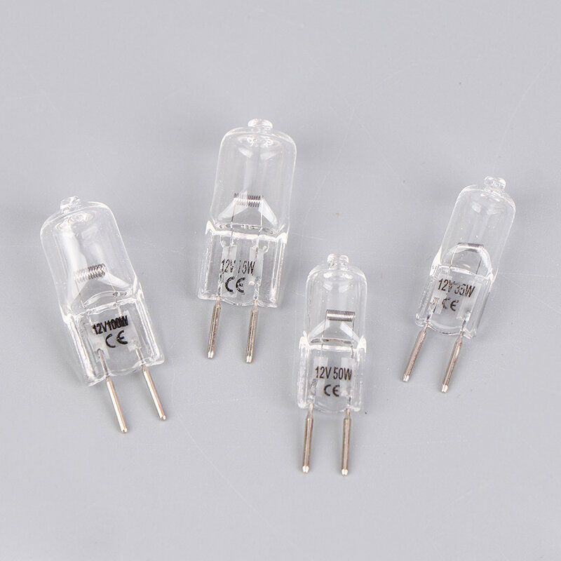 New 1pcs 12V G6.35 35W 50W 75W 100W Halogen Lamp Beads Suitable For Aromatherapy Lamp Crystal Lamp Projector 2pin Bulb 12V/AC