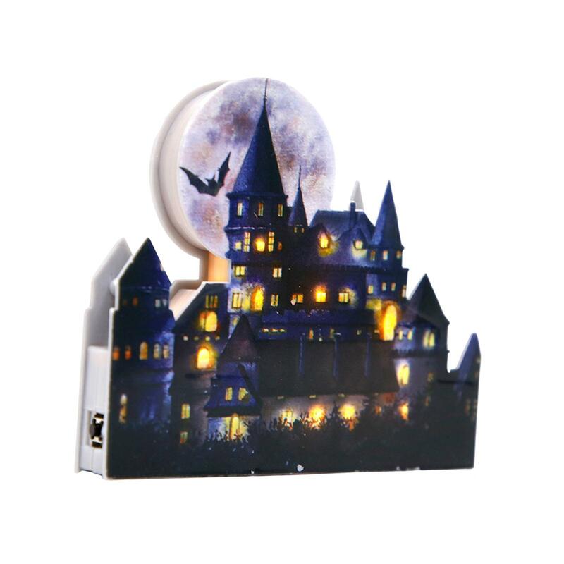 Halloween Castle Decoration Craft Table Lamp for Indoor Home Haunted House