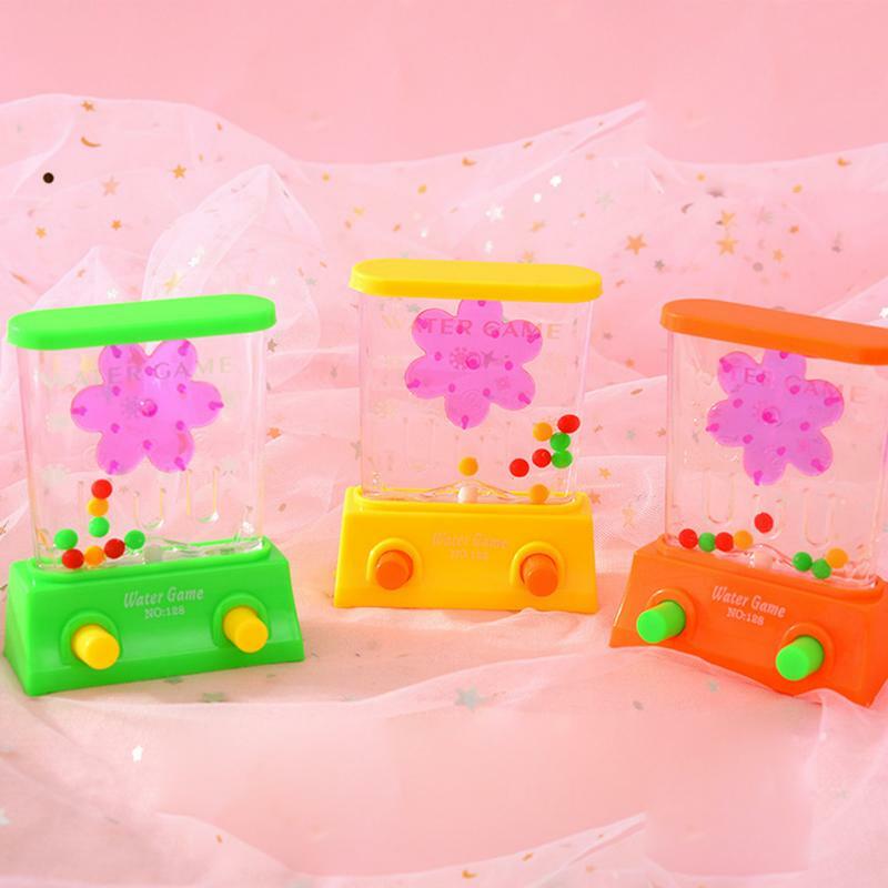 Mini juego de Arcade de agua en miniatura, juegos de agua, juguetes educativos de Motor fino con lanzamiento de anillo de agua, fiesta de pasatiempo Retro