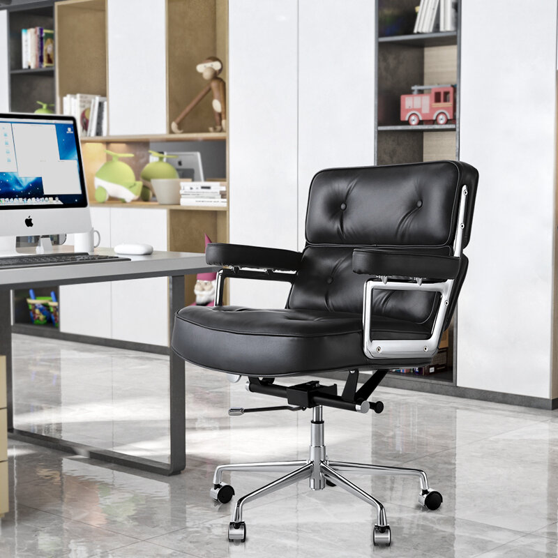 Компьютерное кресло, домашнее кожаное офисное кресло, удобное вращающееся кресло для сидения и встреч