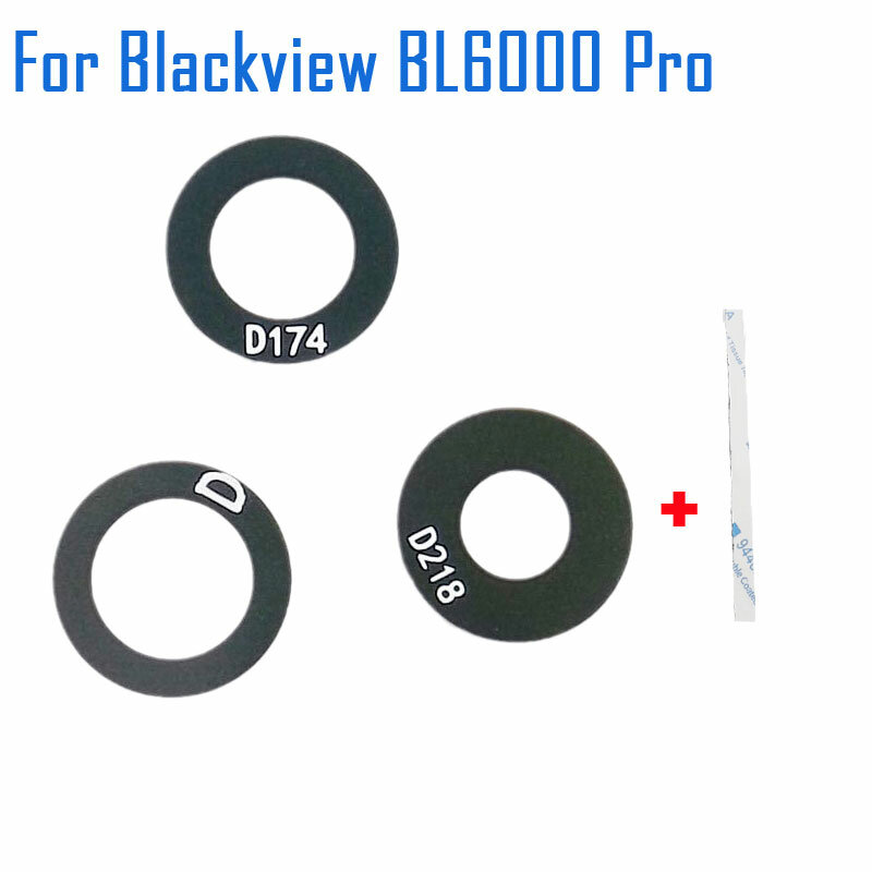 Blackview bl6000 pro voltar lente da câmera traseira original grande angular lente da câmera de vidro capa peças reposição para blackview bl6000pro
