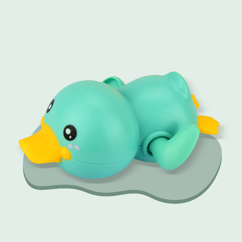 Cute Little Duck Bathing Bathtub Toys for Kids, Baby Shower, Clockwork Natação, Crianças Play Water, Presentes para Crianças, Verão, Novo