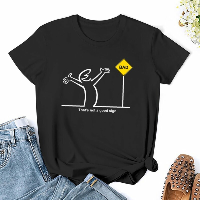 La Linea Geen Goed Teken T-Shirt Vrouwelijke Kleding Schattige Tops Effen T-Shirts Voor Vrouwen