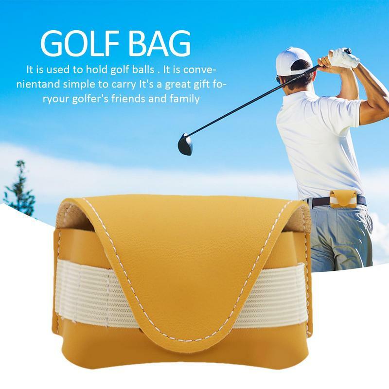 Tas Pinggang bola Golf untuk wanita, tas Golf, tas bola Golf, tas penyimpanan portabel, kantong kecil, tas bola Golf, wadah pinggang