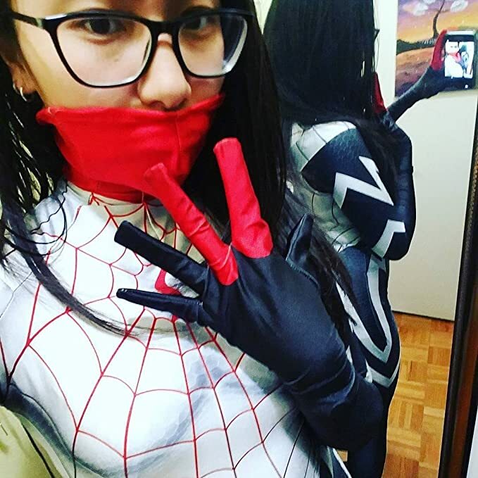 Kobiety Cindy Moon jedwab przebranie na karnawał dorosłych dzieci dziewczyny kobiety superbohaterka Zentai Halloween body kombinezon na przyjęcie