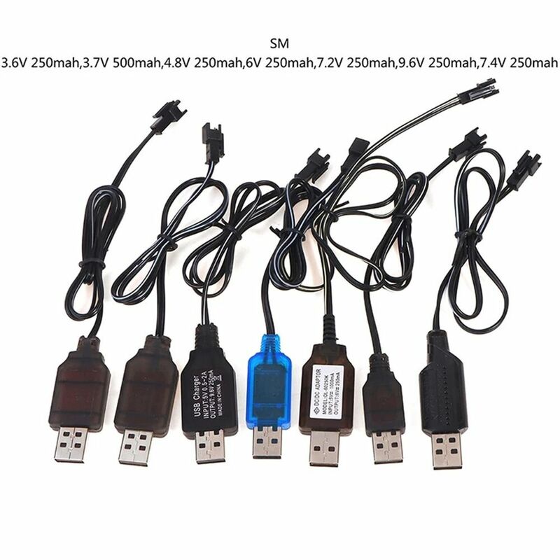 Frontal Plug Tipo Carregador USB Da Bateria, Cabo De Carregamento, Interface Sm, Carregador USB Do Carro De Controle Remoto, Qualidade 3.6, 9.6 V