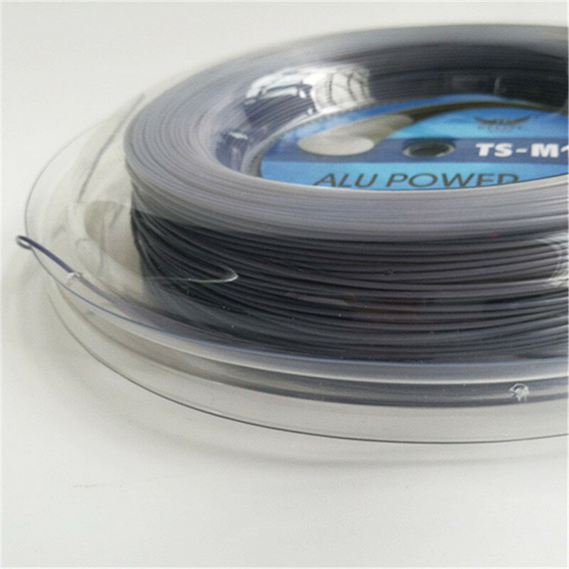 Cuerda de tenis de calidad LUXILON, Alu Power, poliéster, 1,25 MM, Color gris