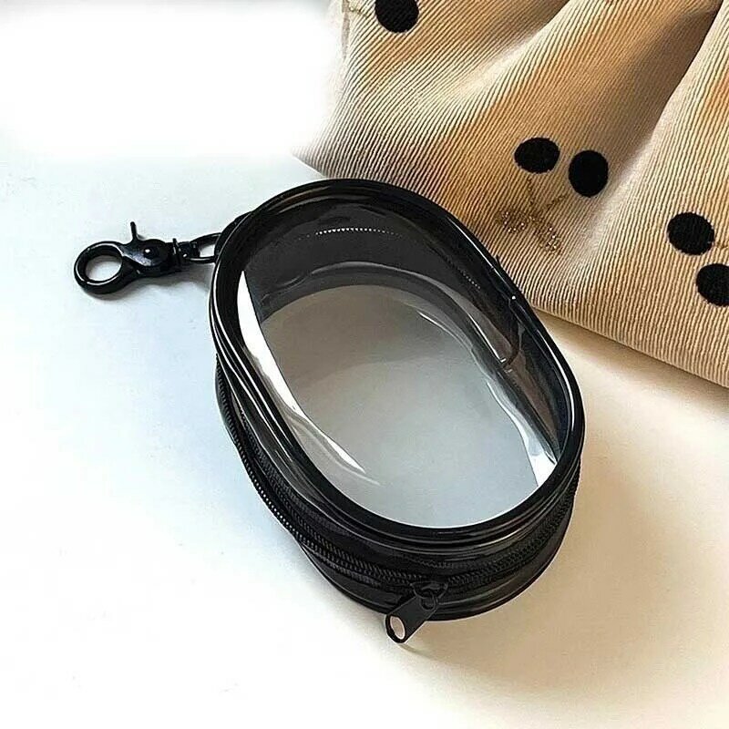 Data Cable Carrying Case Portable Waterproof Cable Organizer Case for USB Charger Cable Winder Transparent Zipper Bags with Hook