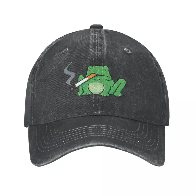 Topi koboi katak merokok merek mewah topi Golf perlindungan Uv topi surya topi pantai Pria Wanita