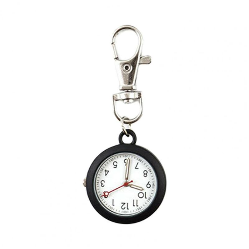 男性と女性のための派手なクリップ付きの時計,ユニセックスの看護時計