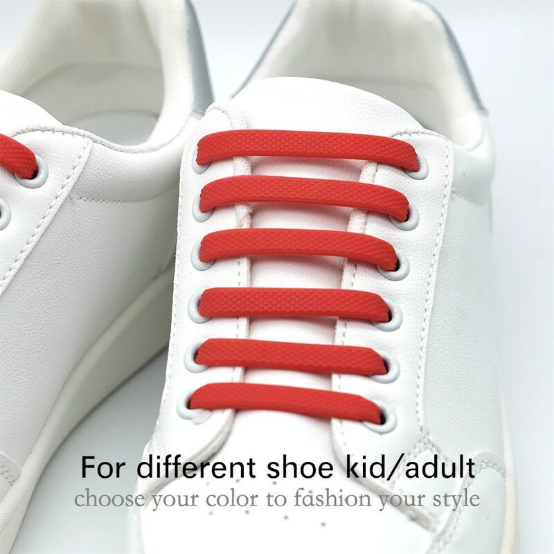16 teile/los elastische neue Version Silikon keine Krawatte Schnürsenkel Mode Unisex sportlich faul schnelle Schnürsenkel für Kinder/Erwachsene Gummis chnür senkel