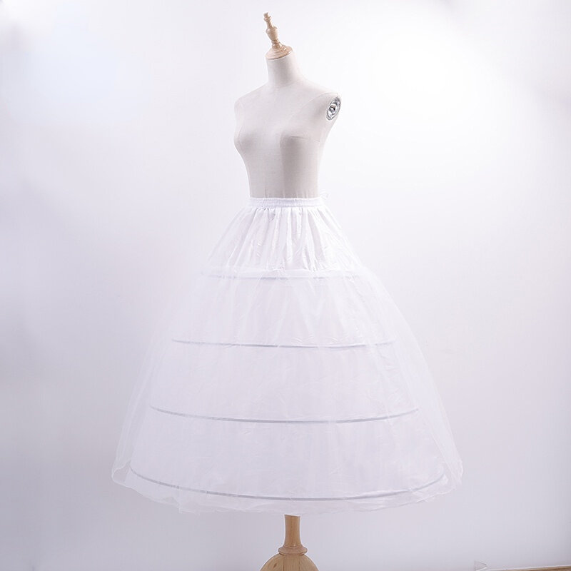 Luxury Hoops Crinoline A Line Wedding Petticoat Elastic Waist Wedding Dress Skirt Bride Skirt ACC