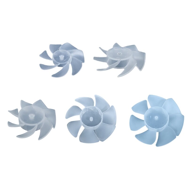 ipiip Mini Plastic Fan 7 Leaves For Hairdryer Motor Replacement Fan Parts