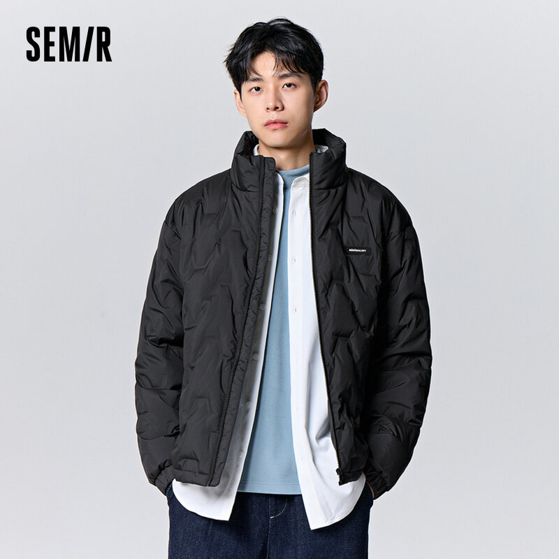 Semir Down Jacket Men 2023 Winter New Simple Casual Style Exquisite Quilted Comfortable Warm Jacket