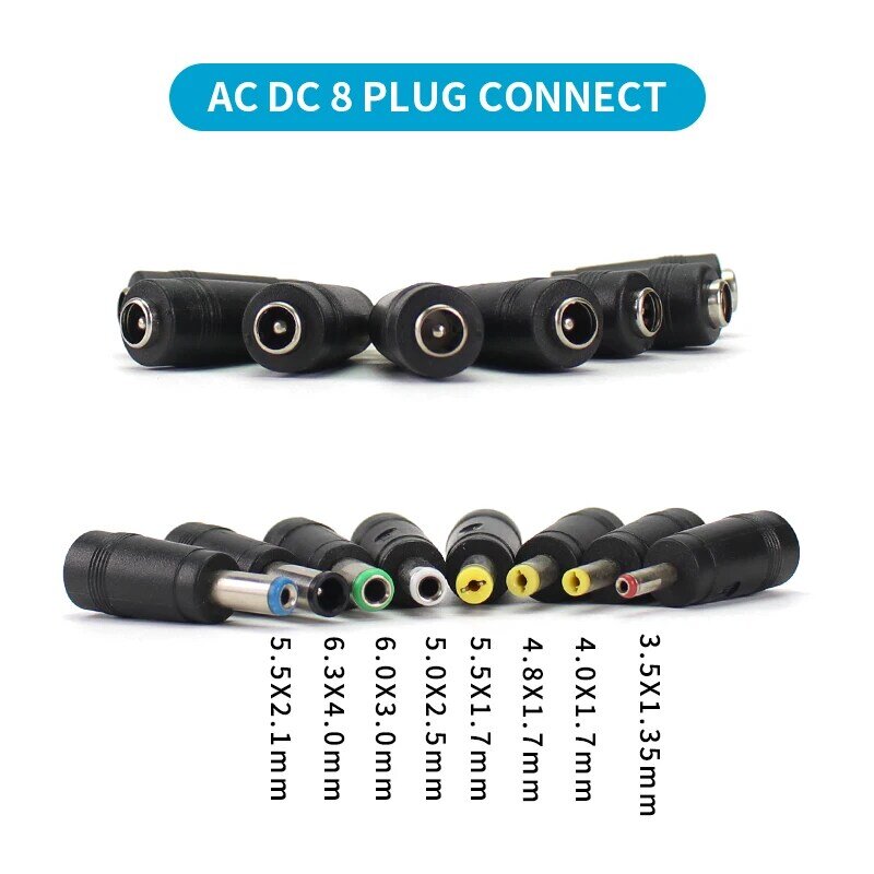 AC DC 조절식 어댑터, LED 디스플레이 화면 전원 공급 장치, DC 잭 커넥터 플러그 포함, 12V 볼트, 220V ~ 3V, 5V, 9V, 12V, 24V, 36V