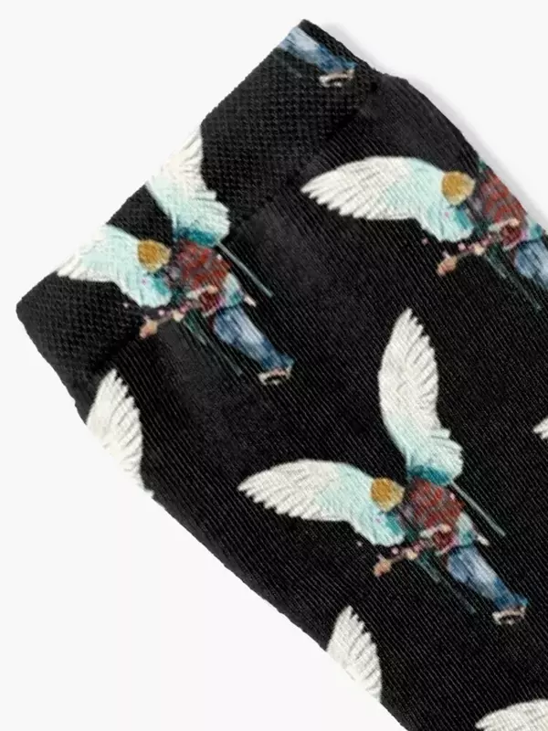 Chaussettes de Noël Kurt Aasil ain pour hommes et femmes, jarretière brillante, chaussettes transparentes non aldes, bas féminins