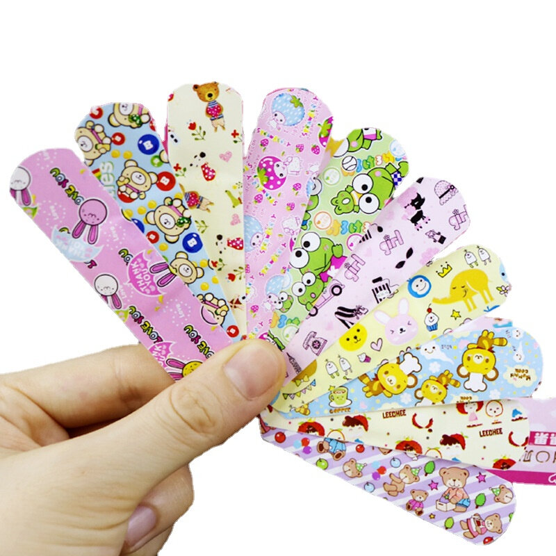100pcs/pack Kawaii Band Aid Waterproof Curitas Cartoon Wound Plaster for Children Skin Dressing Medical Strips Patch Bandages