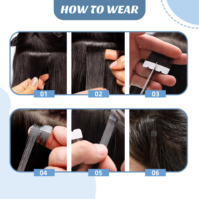 K.S парики мини-лента для наращивания человеческих волос натуральные черные коричневые настоящие человеческие волосы прямые Бесшовные волосы на невидимой ленте