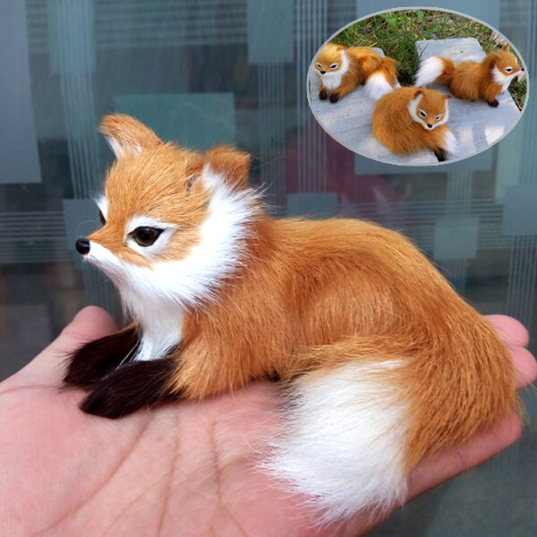1 Stück Simulation Tier Füchse Plüsch Spielzeug Puppe Fotografie für Kinder Kinder Geburtstag Geschenk Simulation Tier Füchse