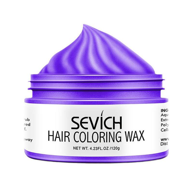 Sevich tymczasowa wosk kolorowy włosów dla mężczyzn Diy jednorazowa pasta do formowania błota krem barwiący żel do włosów do farbowanie włosów stylizacji srebrno-szarego B3Q1