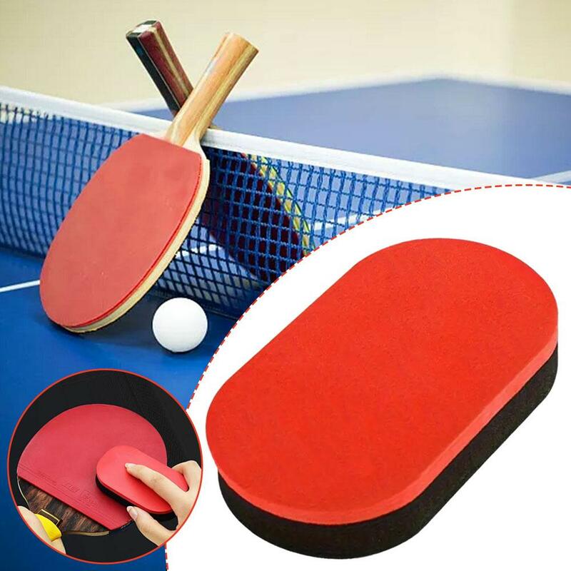 Agente de limpieza de goma para raqueta de tenis de mesa, esponja de algodón para limpieza de eslinga, rojo, negro suave, alta densidad R M9z4