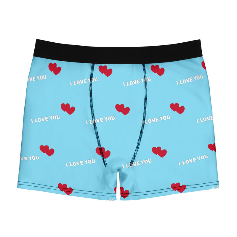 Custom Banners With Face For Boyfriend Husband Personalized Hearts Underwear With Photo Boxer Briefs Gift Valentine's Day Gift