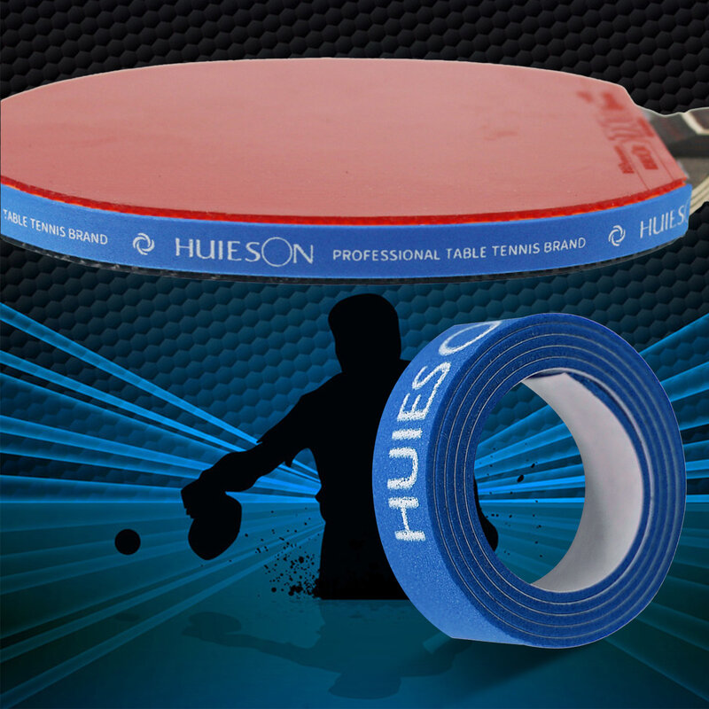Cinta lateral de tenis de mesa, Protector lateral de raqueta, Tenni de mesa de esponja, accesorios de murciélagos con 1-2mm de espesor, 9-10mm de ancho, rojo/negro/azul
