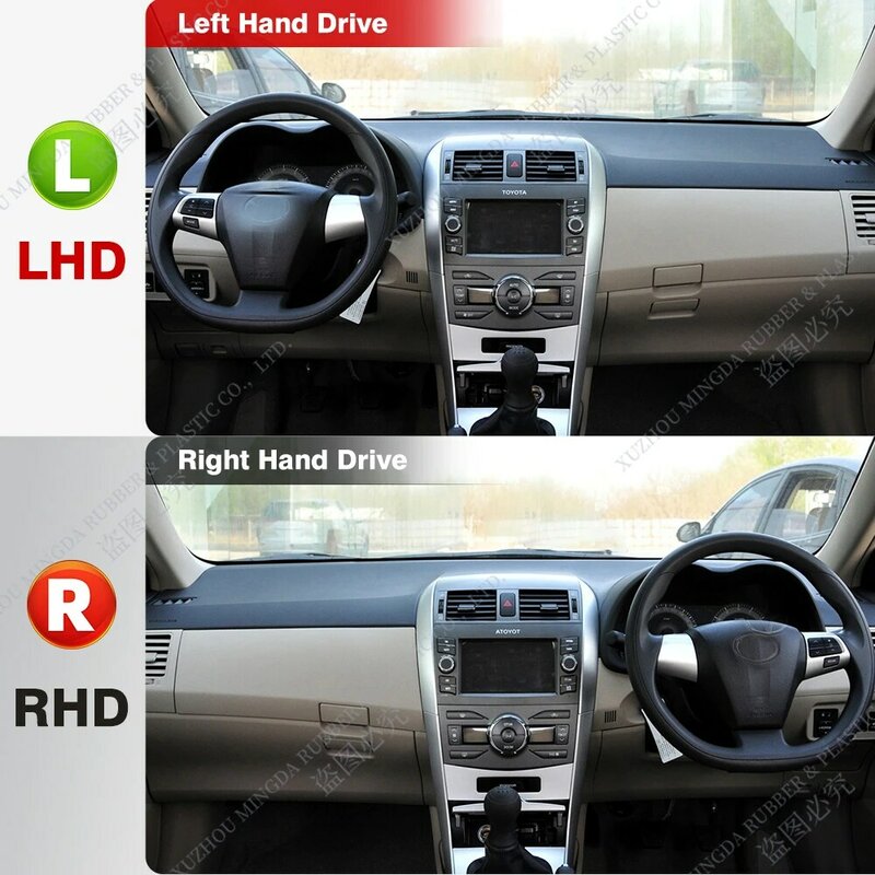 Auto Dashboard Hoes Voor Toyota Corolla 2007 2008 2009 2010 2011 2012 2013 Dashmat Zonnescherm Anti-Uv Tapijten Auto-Accessoires