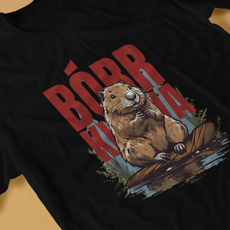 Fajna fajna unikalny T-shirt Kurwa Bobr Casual T Shirt najnowsza koszulka dla dorosłych