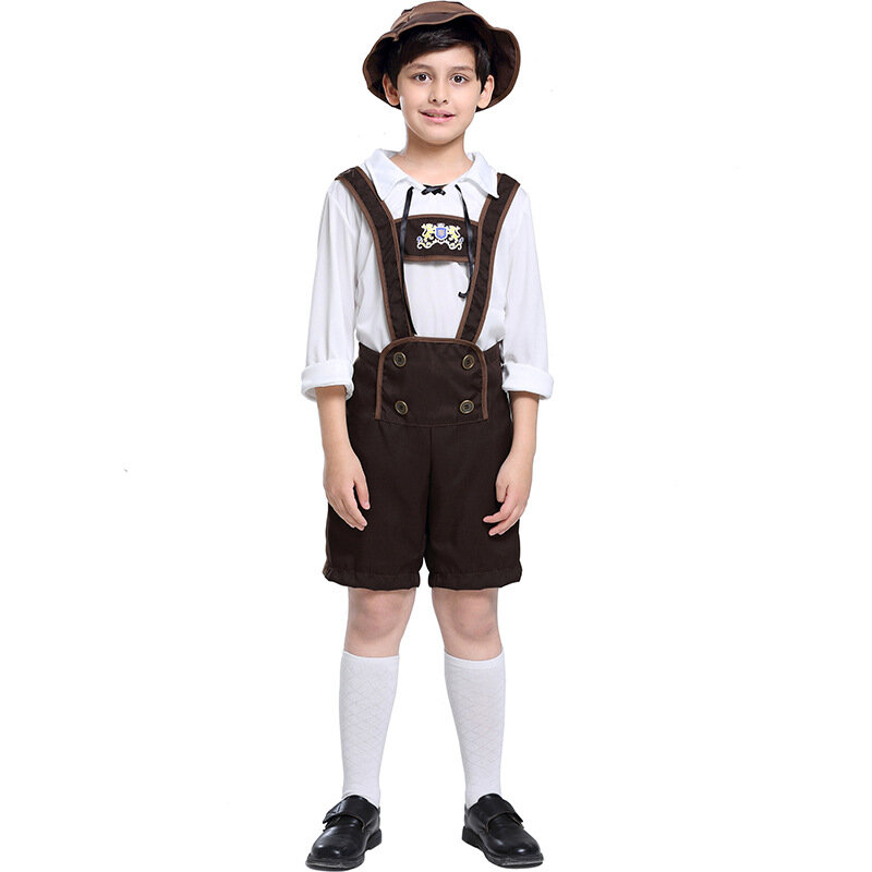 Oktoberfest Costume Parade Tavern Bartender Waitress Outfit Cosplay Carnival Halloween Fancy Party Dress Parent-child clothing