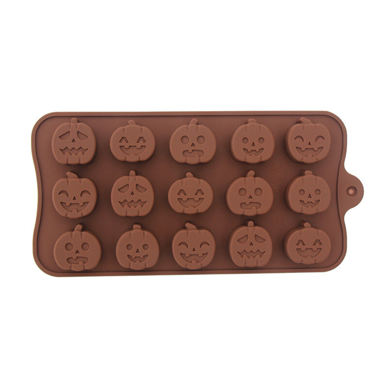 Cetakan silikon Halloween cetakan permen coklat labu hantu cetakan es