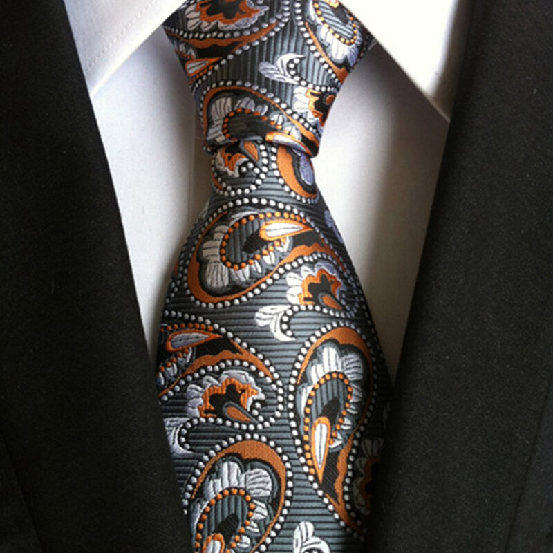 Nowy krawat Paisley o wysokiej gęstości edycja koreańska moda męska administracja biznesowa codzienny wszechstronny kwiat nerkowca męski krawat garniturowy